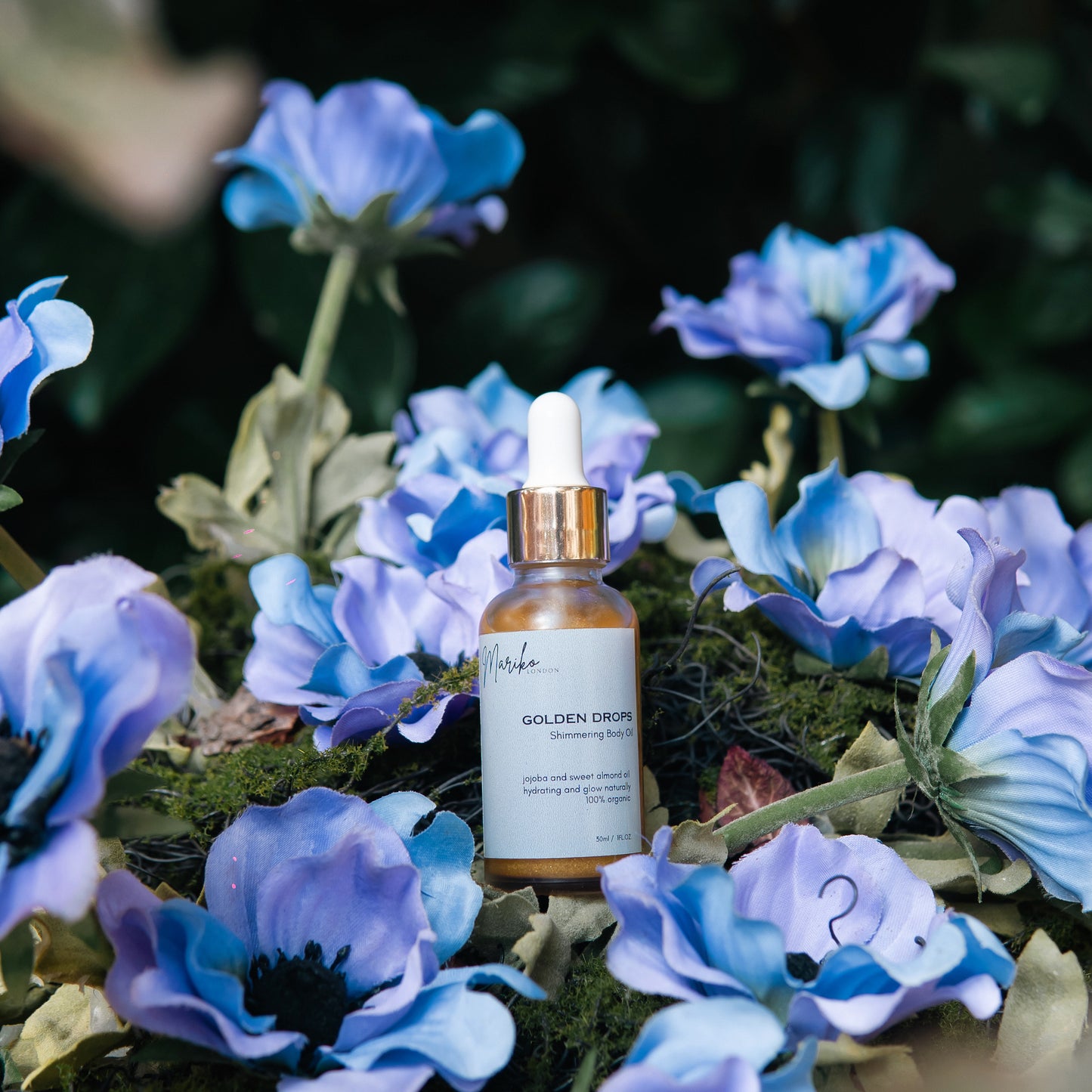 Golden Drops Shimmer Oil - Vanilla & Rose